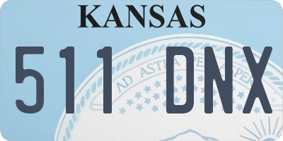 KS license plate 511DNX