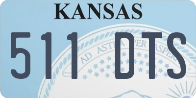 KS license plate 511DTS