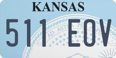 KS license plate 511EOV