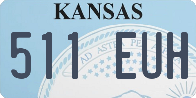 KS license plate 511EUH