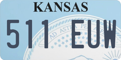 KS license plate 511EUW