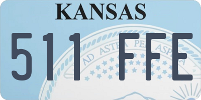 KS license plate 511FFE