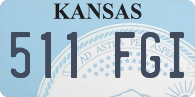 KS license plate 511FGI