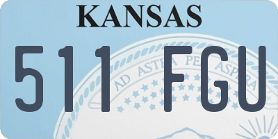 KS license plate 511FGU