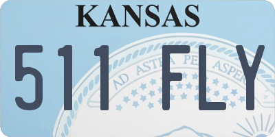 KS license plate 511FLY