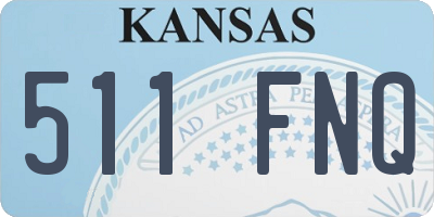 KS license plate 511FNQ