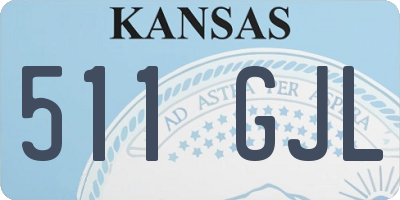 KS license plate 511GJL