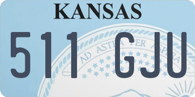 KS license plate 511GJU