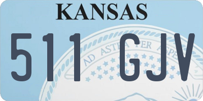 KS license plate 511GJV