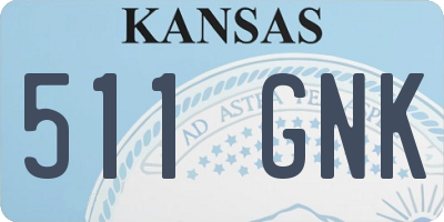 KS license plate 511GNK