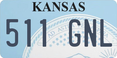 KS license plate 511GNL