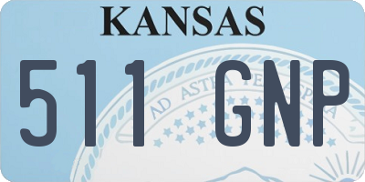 KS license plate 511GNP