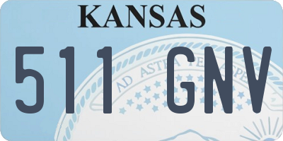 KS license plate 511GNV