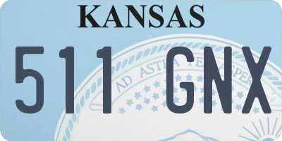KS license plate 511GNX