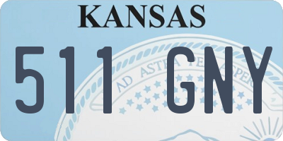 KS license plate 511GNY