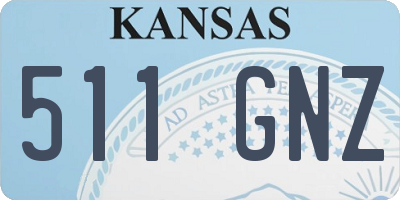KS license plate 511GNZ