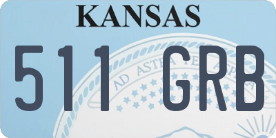 KS license plate 511GRB