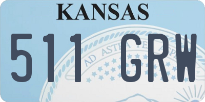 KS license plate 511GRW