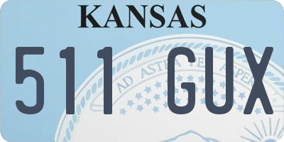 KS license plate 511GUX