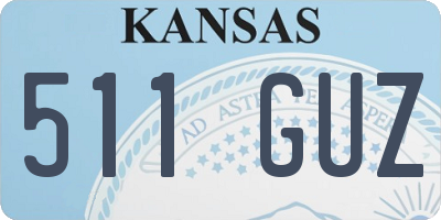 KS license plate 511GUZ