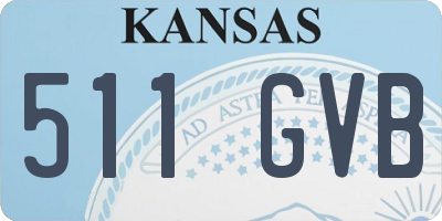 KS license plate 511GVB