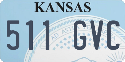 KS license plate 511GVC