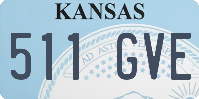 KS license plate 511GVE