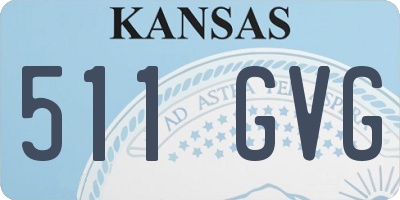 KS license plate 511GVG
