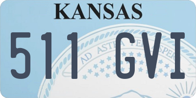 KS license plate 511GVI