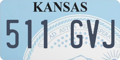 KS license plate 511GVJ