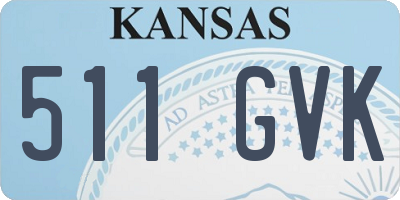 KS license plate 511GVK