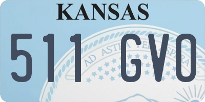 KS license plate 511GVO