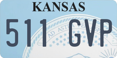 KS license plate 511GVP