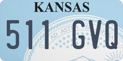 KS license plate 511GVQ