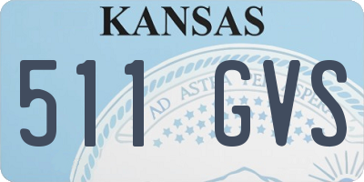 KS license plate 511GVS