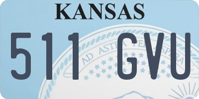 KS license plate 511GVU