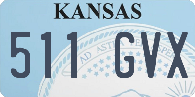 KS license plate 511GVX