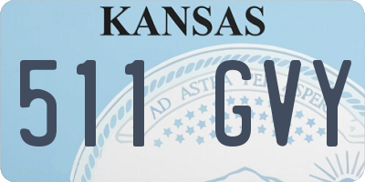 KS license plate 511GVY