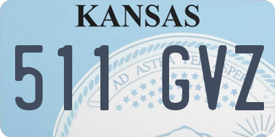 KS license plate 511GVZ