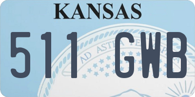 KS license plate 511GWB