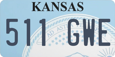 KS license plate 511GWE
