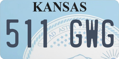 KS license plate 511GWG