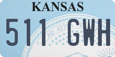 KS license plate 511GWH