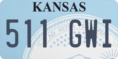 KS license plate 511GWI