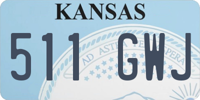 KS license plate 511GWJ