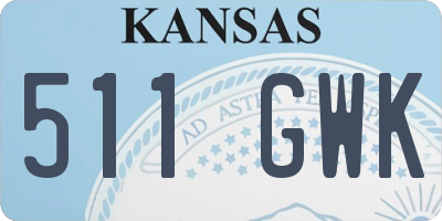 KS license plate 511GWK