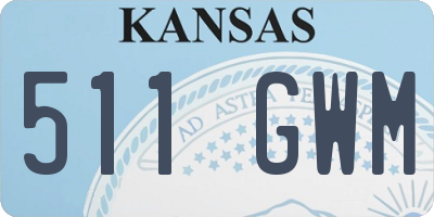 KS license plate 511GWM