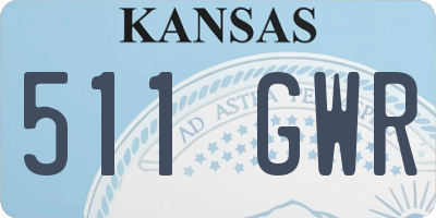 KS license plate 511GWR