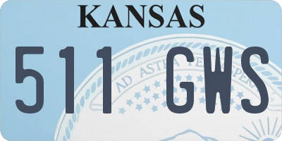 KS license plate 511GWS