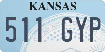 KS license plate 511GYP